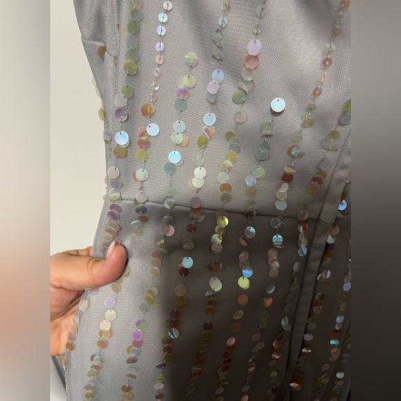 BCBG Maxazria A-line rule sequence dress worn 1x size 10 - Picture 3 of 6